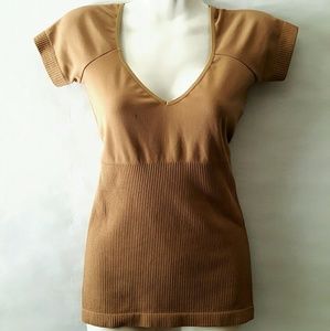 Beige Dress Blouse